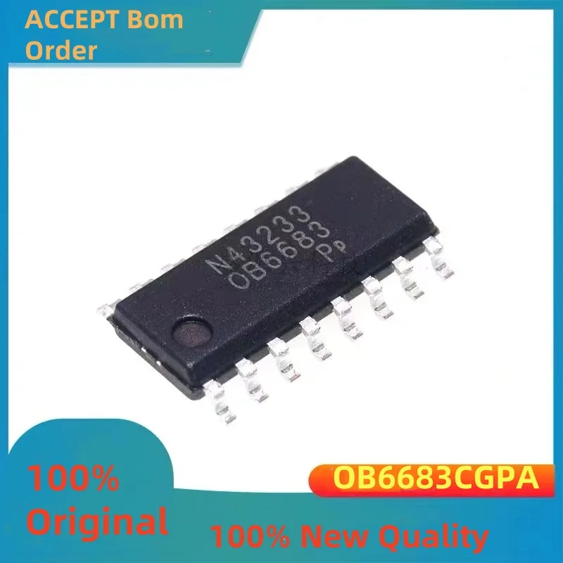 10PCS 100% New OB6683CGPA OB38R08A1W16OP  SOP-16 Brand New Original Chips ic