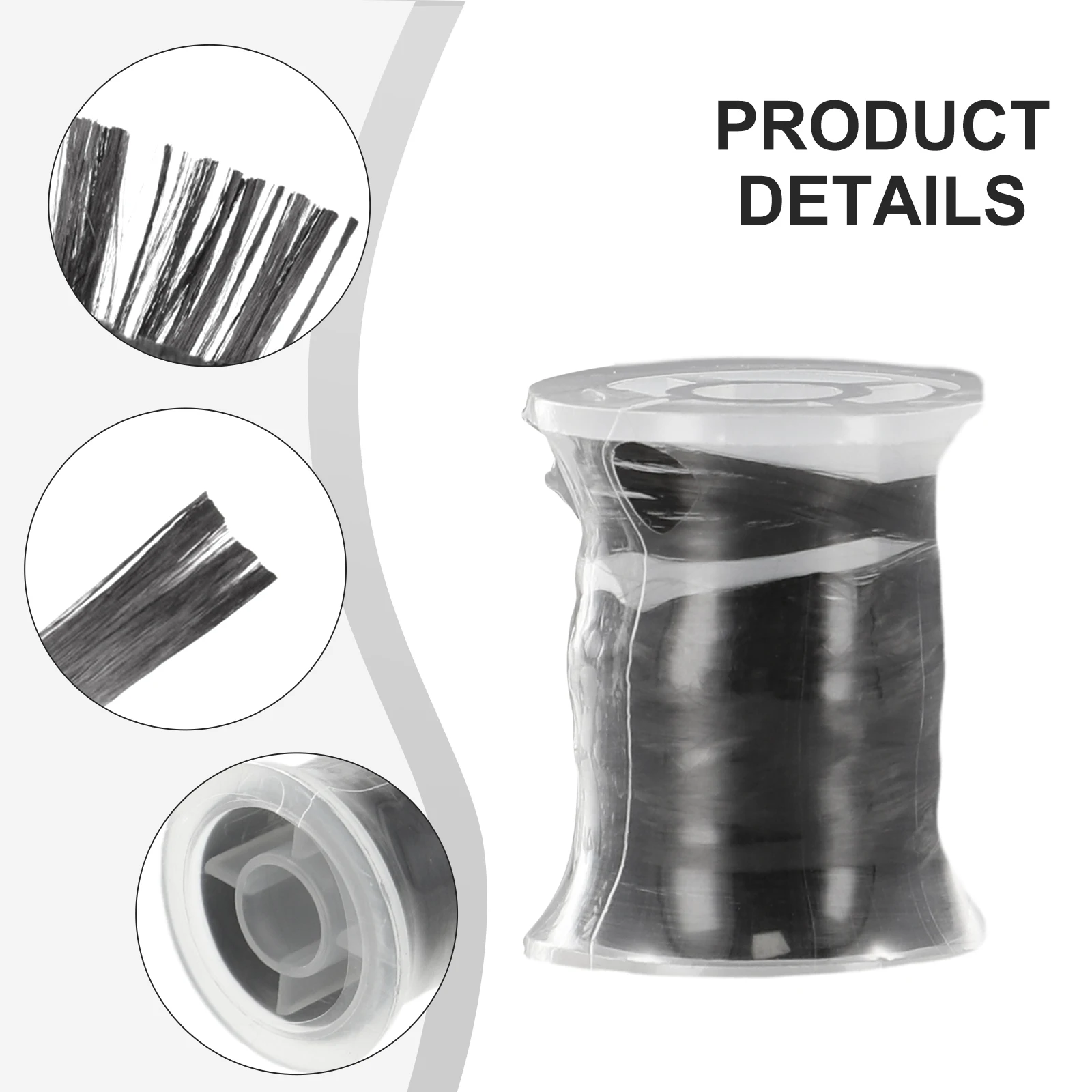 Rod Guide Wrapping Line for Fishing Rod Building Carbon Fiber Thread for Repair and Attachment of Guide Rings and Reel Seats
