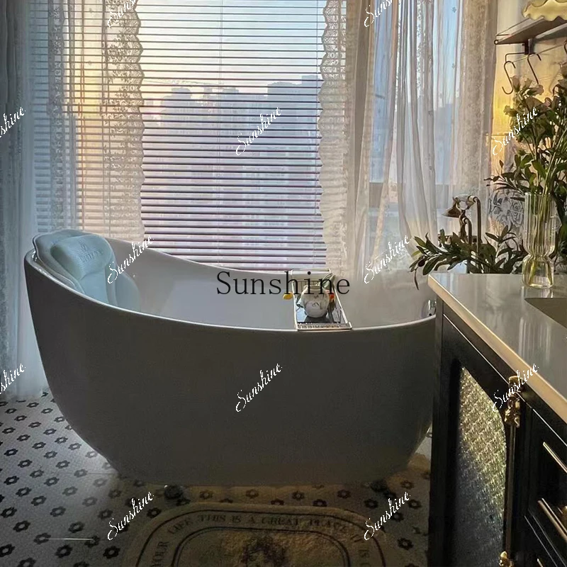 Floor-to-ceiling cabinet French retro bathroom cabinet combination marble under-counter basin  FT