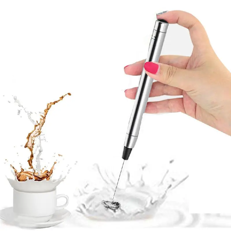 Handheld Electric Milk Foamer Blender Egg Beater Cappuccino Frother Mixer Kitchen Whisk Tools Mini Wireless Coffee Whisk Mixer