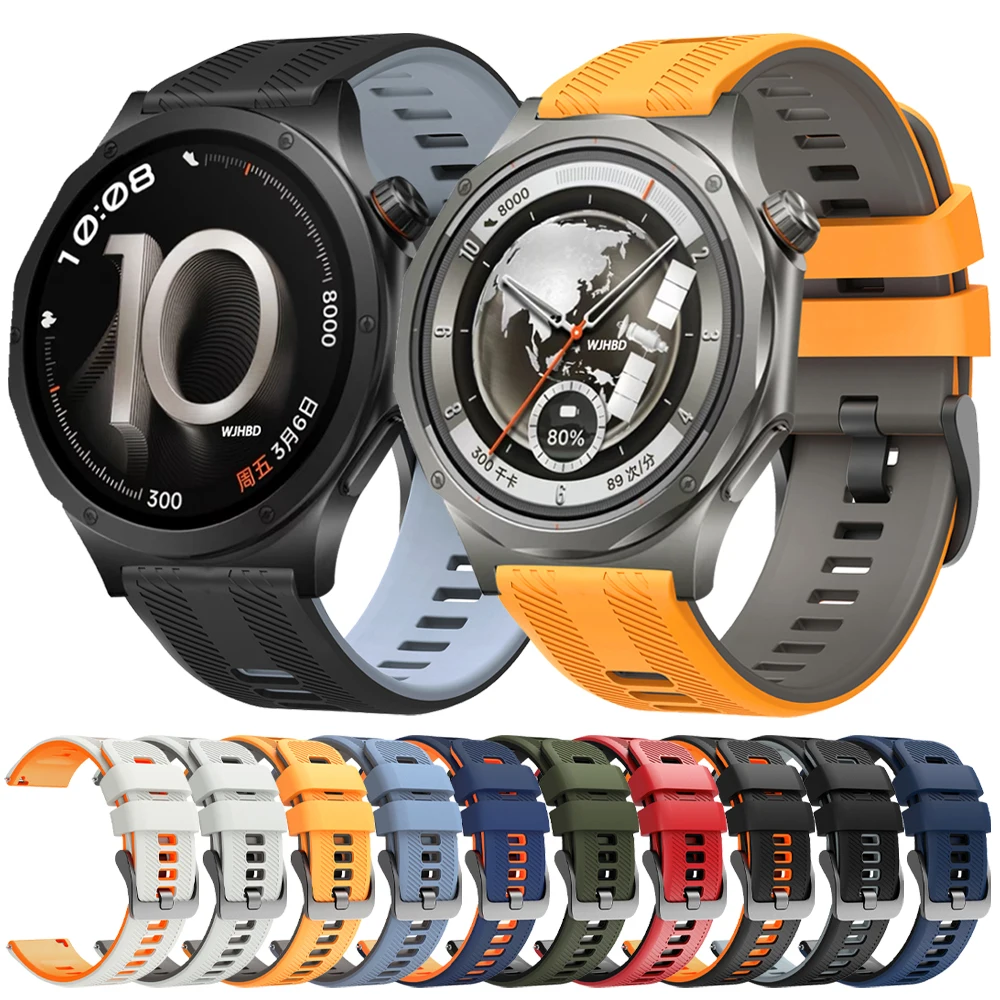 Bracelet de montre en Silicone de 22mm, pour OnePlus Watch 4 3 2 2R 46mm, bracelet de remplacement pour Oppo Watch X3 X2 4 Pro, accessoire de sport