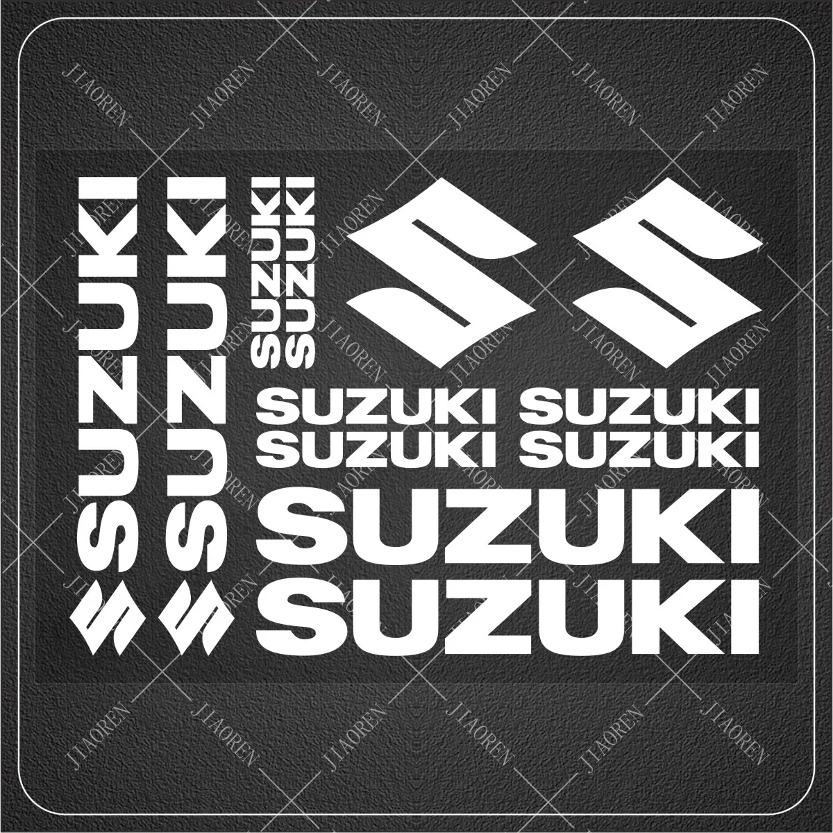 Vinyl Suzuki Sticker Decals Tank Logo Set Helmet Emblem Kit