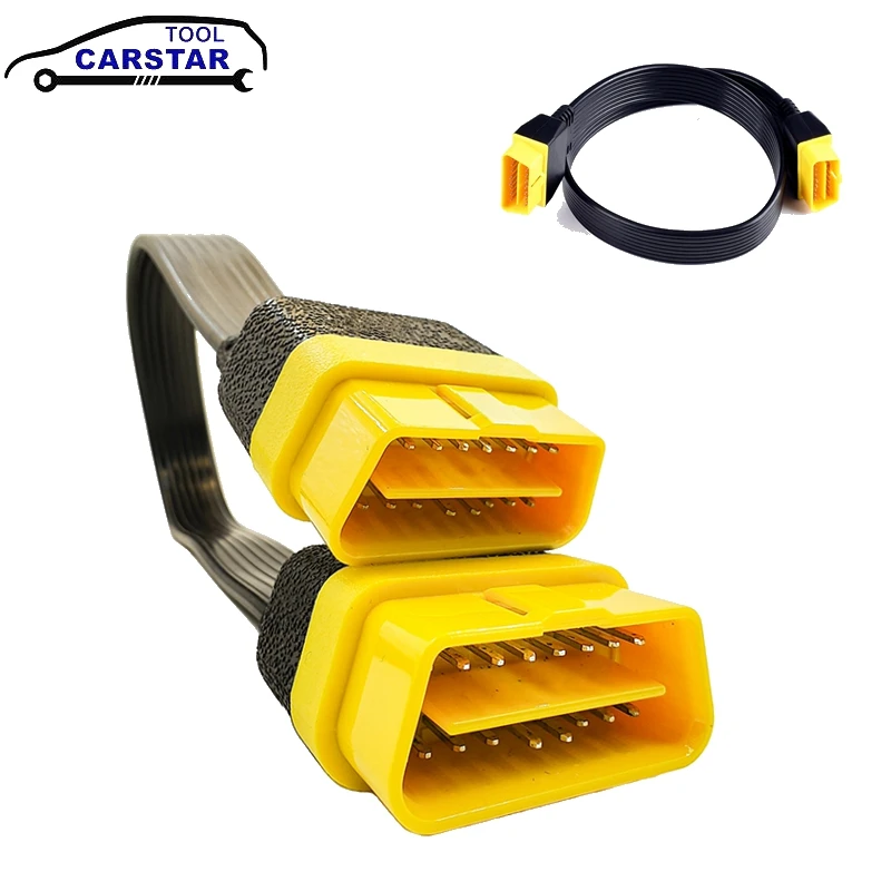 OBD2 Extension Cable Car obd2 16Pin Male to Male 60cm OBD II Extension Connector OBD 2 Adapter