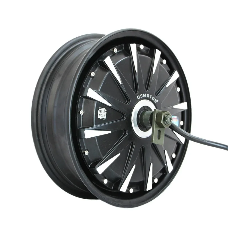 

12-дюймовый энергосберегающий двигатель 1500/2000/3000 Вт, дисковый тормоз с одним датчиком Холла для преобразования электронного велосипеда/самоката/электрического мопеда