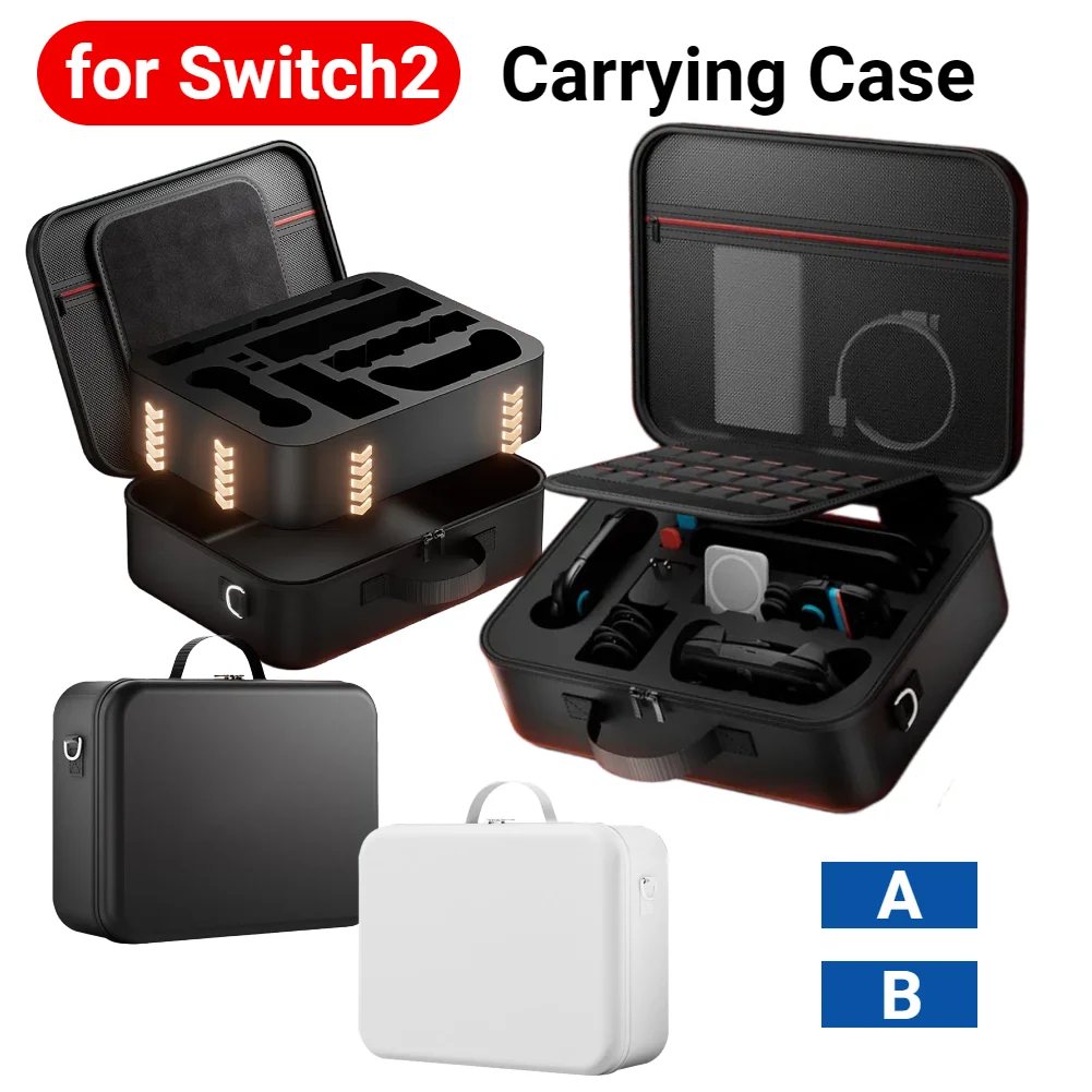 

For NS2 for Switch2 Portable Hand Storage Bag Switch EVA Large Carry Case Protective Shell for Switch 2 Accessories