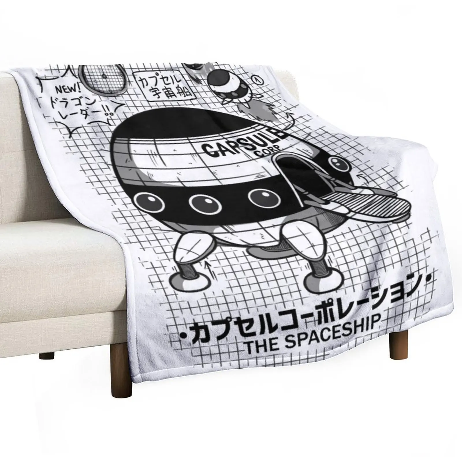 

Capsule Spaceship Throw Blanket Comforter Beach Stuffeds wednesday Blankets