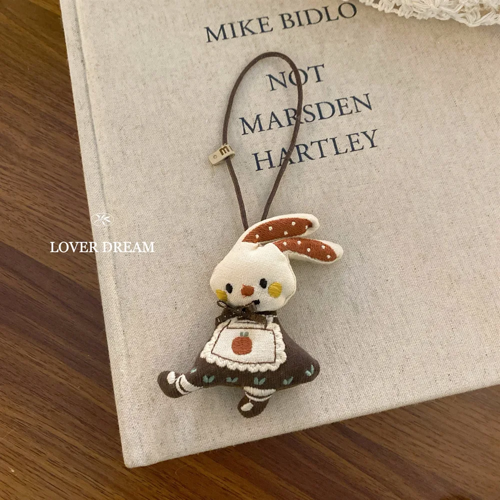 Keychain Charm Korean Style Holiday Cartoon Doll Cute Bag Pendant Multicolor Plush Lightweight for Women Girls Backpack