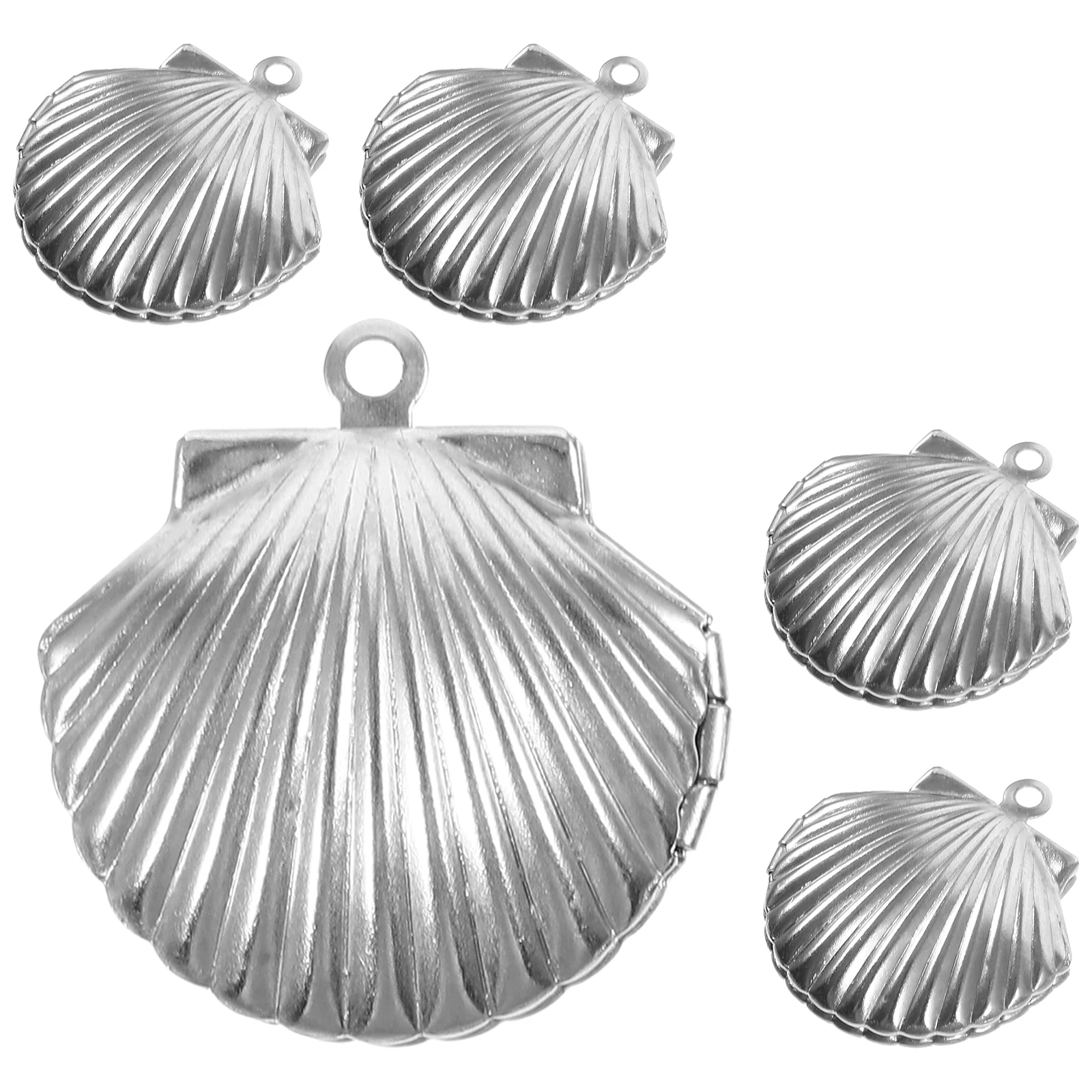 

5pcs Vintage Locket Pendant Necklaces for Women Men Photo Frame Charms Clavicle Chains Gift Jewelry Accessories Necklace
