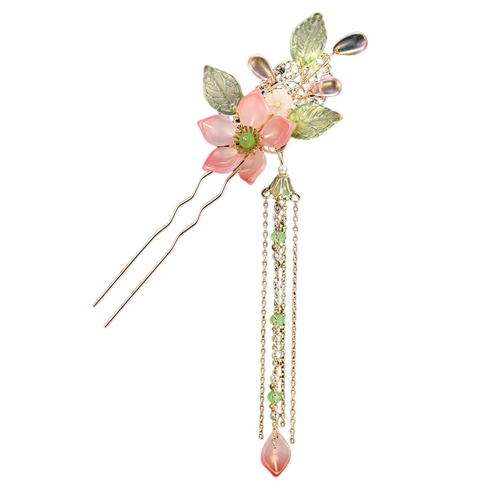 U Shape Hairpin Hair Jewelry Stable Grip Fringe Headdress No Hair Hurt for Princess Party Favors Accessories