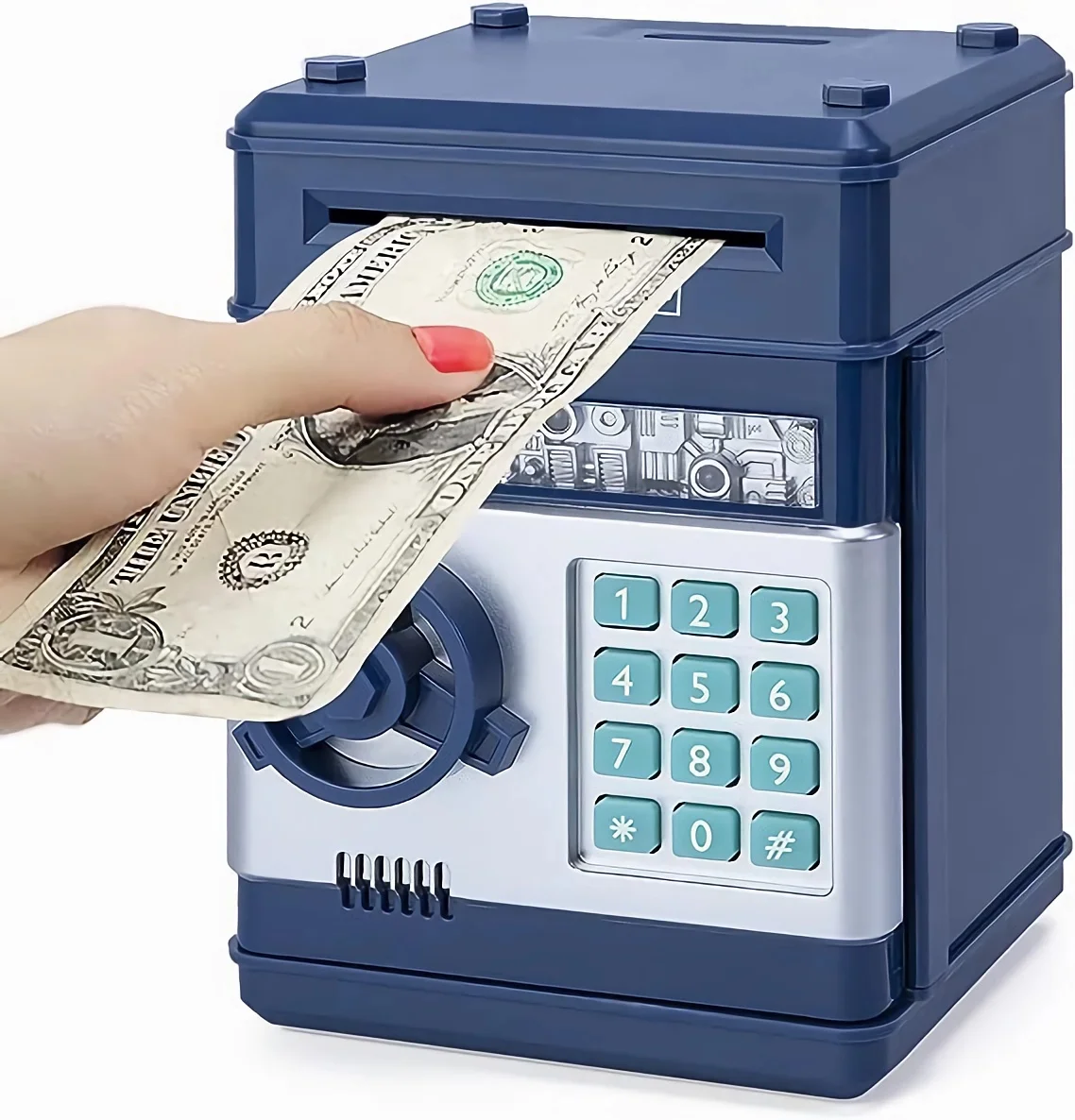 Electronic Piggy Bank Safe Box Money Storage Boxes For Children Digital Coins Cash Saving Safe Deposit Mini ATM Machine