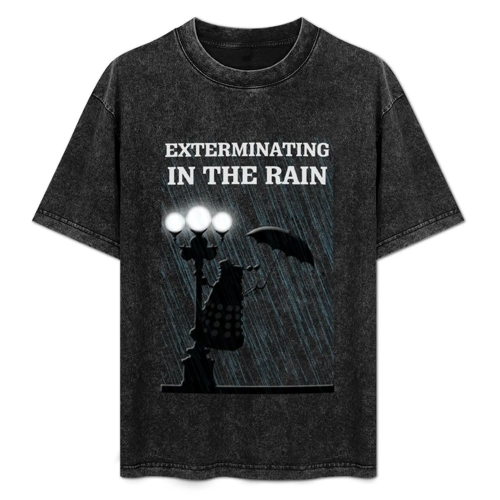 MusiKill in the Rain T-Shirt All Match Print Short Sleeve Top