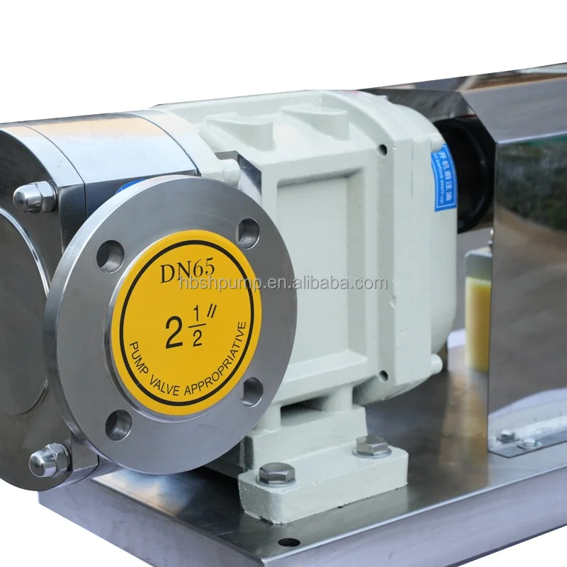 Factory Direct Stainless Steel Sanitary Rotary Lobe Pump Food Grade High Viscosity Molasses Sauce Electric Lobe Rotor Pump