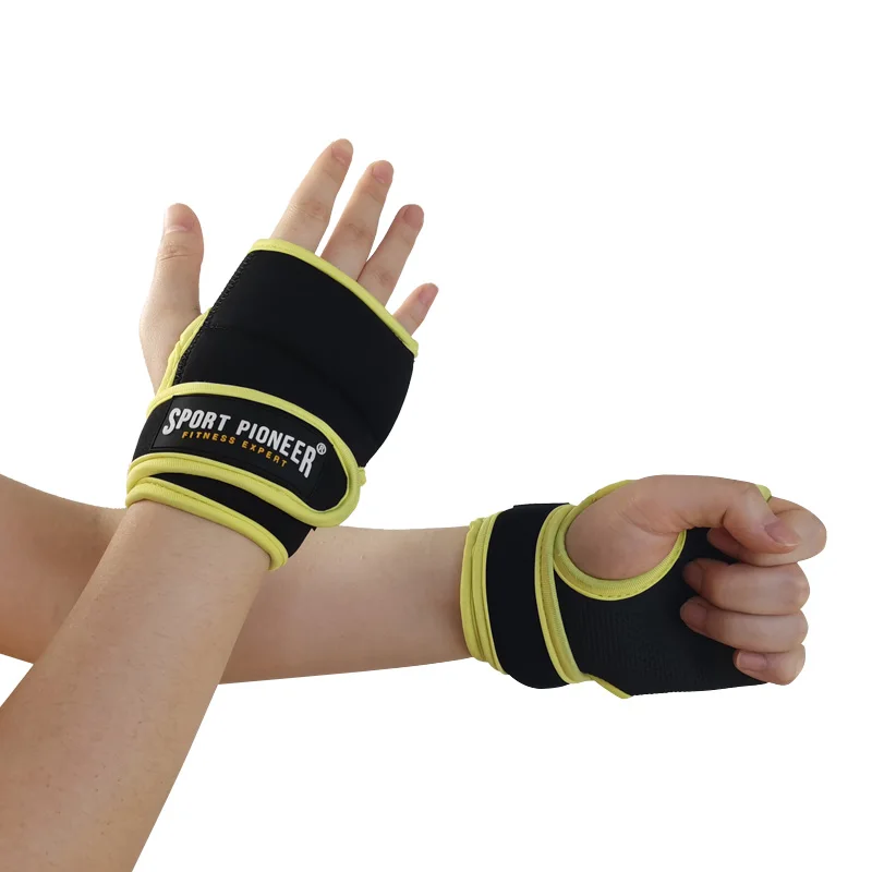 1lb Weight Lifting Gloves for Fitness And Gym Sports Hand Protector Men Women Body Building Running