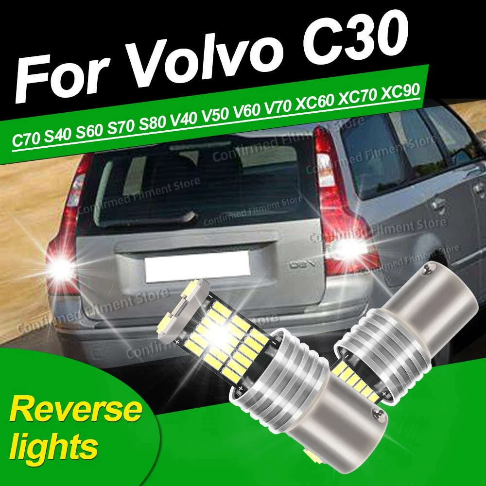 

New Upgrade 4014 Chip 6000K White Canbus 1156 Car Reverse light For Volvo C30 C70 S40 S60 S70 S80 V40 V50 V60 V70 XC60 XC70 XC90