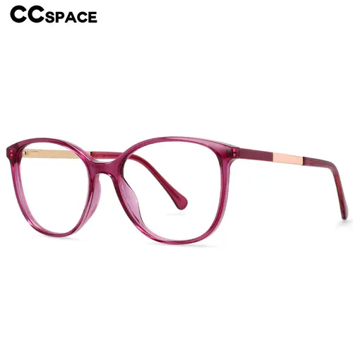 Imagen 1 del producto 54495 TR90 gafas redondas con bloqueo de luz azul, montura para mujer, gafas de ordenador a la moda, gafas graduadas cero