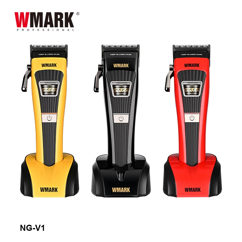 WMARK NG-V1 プロフェッショナル バリカン[ブラック・ゴールド] 1台 NEW WMARK NG-V1 Professional Hair Cutting Machine OUTER ROTOR BLDC