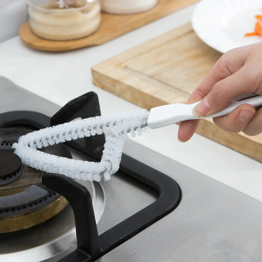 

3pcs Long Handle Bristle Brush Kitchen Clean Brush Cleaning Tool Window Frame Gap Scrubber Multi Function Cleaner