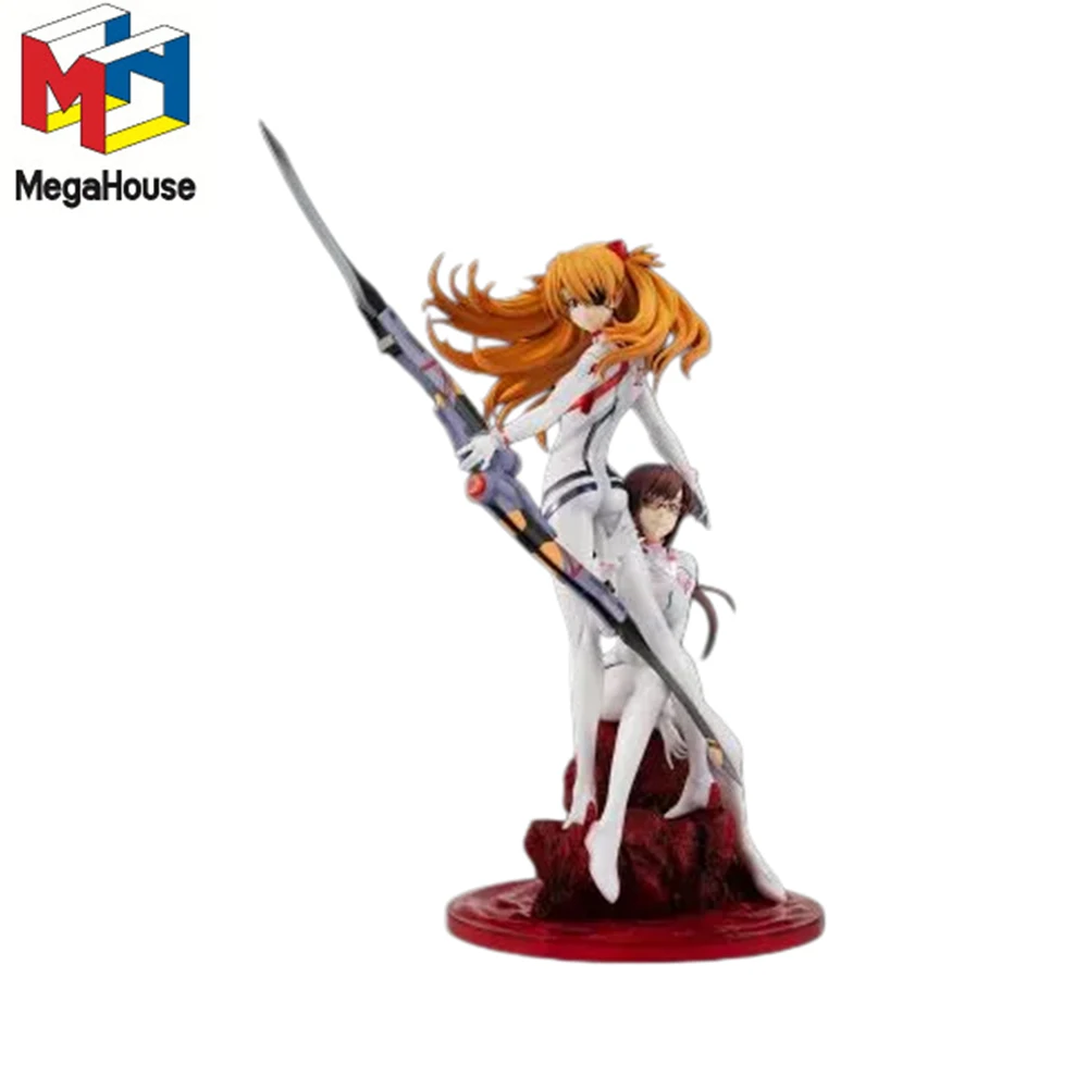 En Stock, Figura Coleccionable Original de MegaHouse, Asuka Mari, PVC, 28 cm, Personaje de Anime, Juguete de Exhibición, Evangelion, Regalos de Escritorio