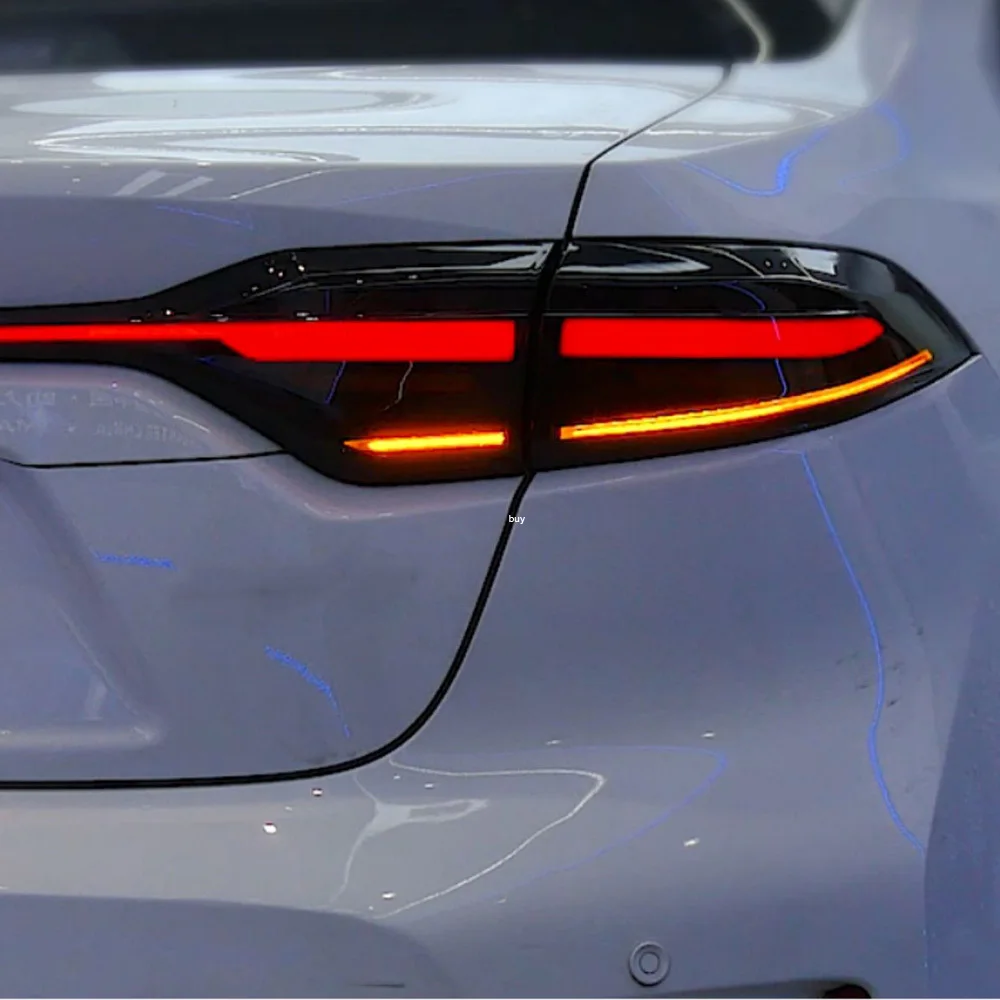 For Toyota Corolla Levin 2019-2023 Led Car Taillight Assembly Upgrade Startup Effect Porsche Style through Taillight Accessories