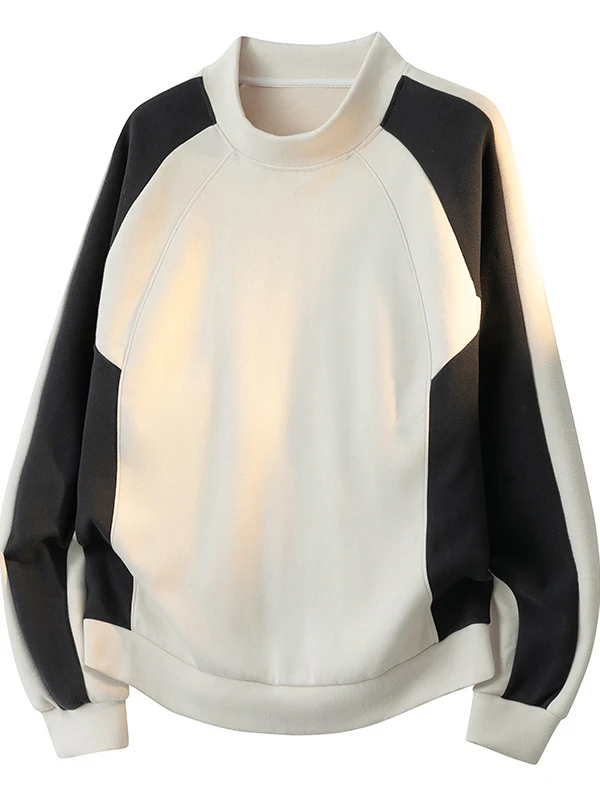 

Loose Fit Long Sve round Ne Men's T-irt Casual Sle Pullover Sweatirt Breathable Comfortable Polyester Fiber