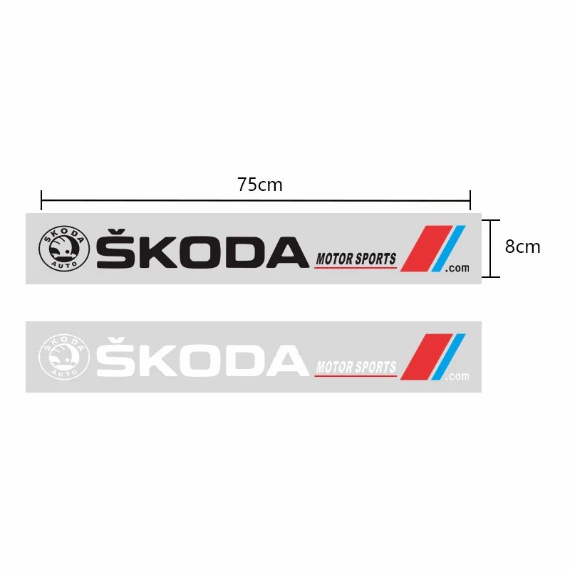 Car body decoration stickers are waterproof and scratch resistant For Skoda octavia 2005 superb lens trunk logo Kodiaq VRS a7 RS