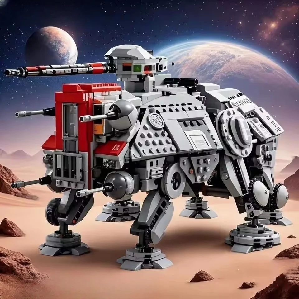 New MOC Walking Armor Tank Battle Car Model Building Blocks Home Decor Children's Boys' Holiday Gift