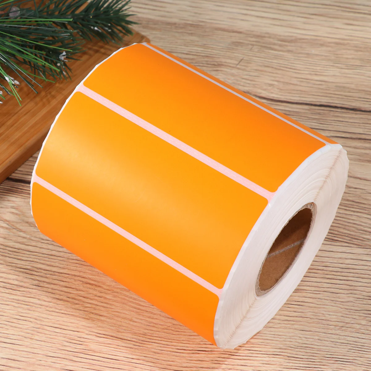 1000pcs Orange Round Adhesive Labels 95X40Mm For Office School Home Organization Marking Paper Label Sticker Folder Tag