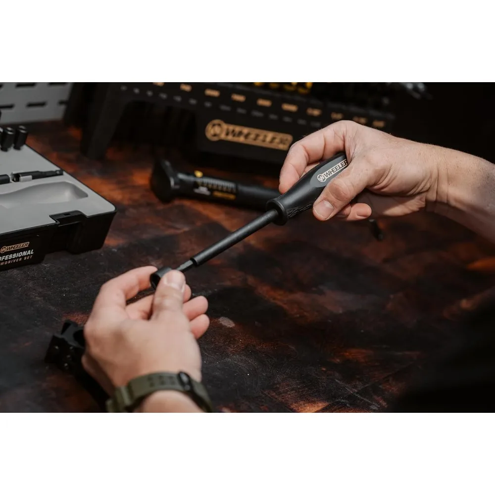 100-Piece Professional Screwdriver Set with Steel Construction, Metric & Standard Sizes, Storage Case for Gunsmithing