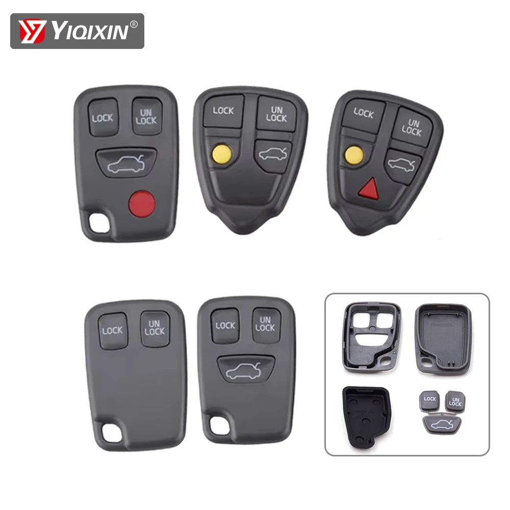 

Автомобильный брелок для дистанционного ключа для Volvo XC70 S40 XC90 V50 S60 S70 S80 V40 V70 V90 C30 C70 Сменный чехол 2 3 4 кнопки без логотипа