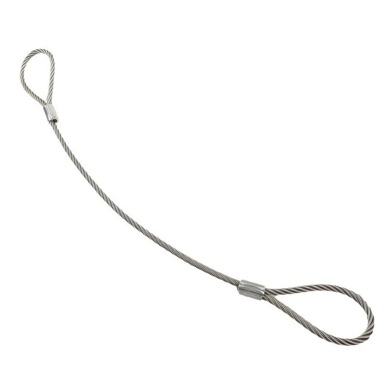 High Tensile Wire Rope Lifting Sling 7.7mm Splice/indenter Wire Rope Lifting Sling For Lifting