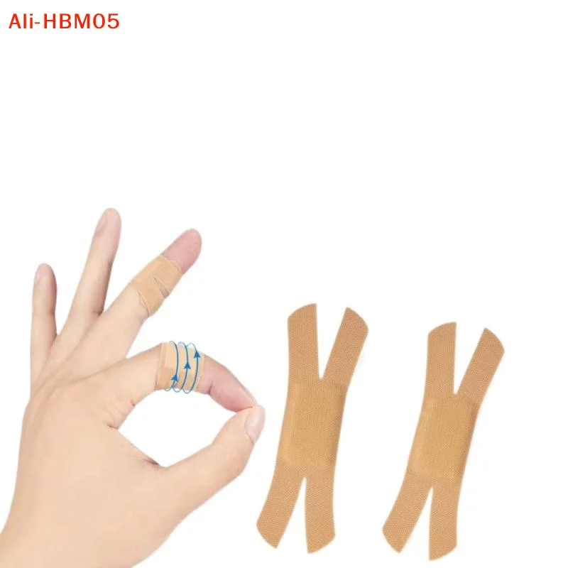 (HB05)100Pc High Elasticity Non-woven Fabric Breathable BandAid Bandage X-shaped Sticker First Aid Wound Dressing Tape