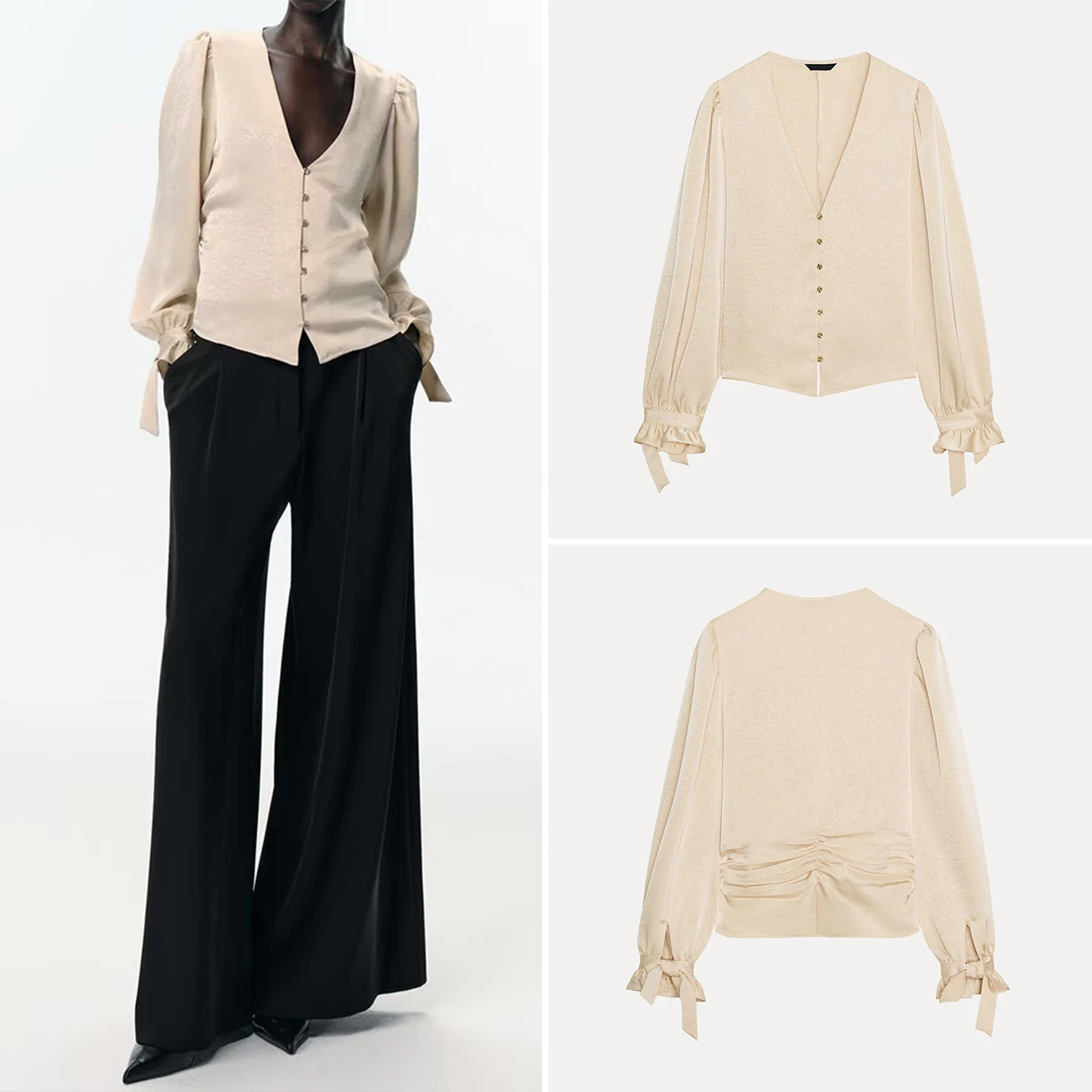 

Z женские облегающие повседневные часы Irt с эффектом морщин, модный, 2025 г., новинка Sle Long Sve V Ne, другие материалы 00%