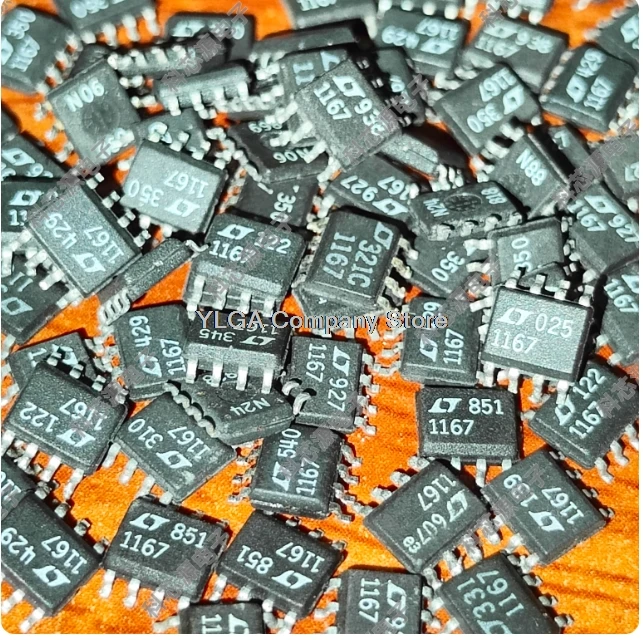 LT1167CS8 LT1167ACS8 silk screen 1167 LT1167A SOP8 original stock        5PCS