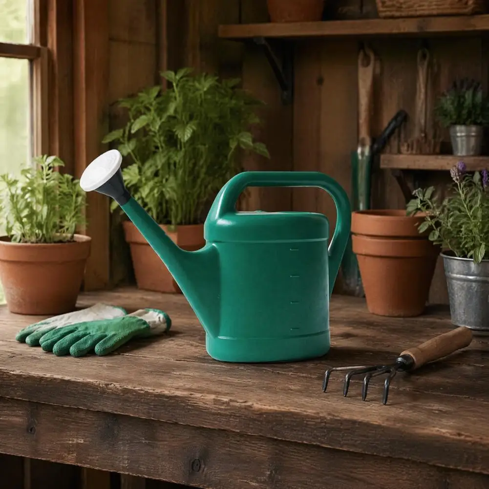 Comfortable Handle Gardening Equipment Long Spout Watering with Removable Sprinkler Head Ergonomic Handle Garden Watering Pot