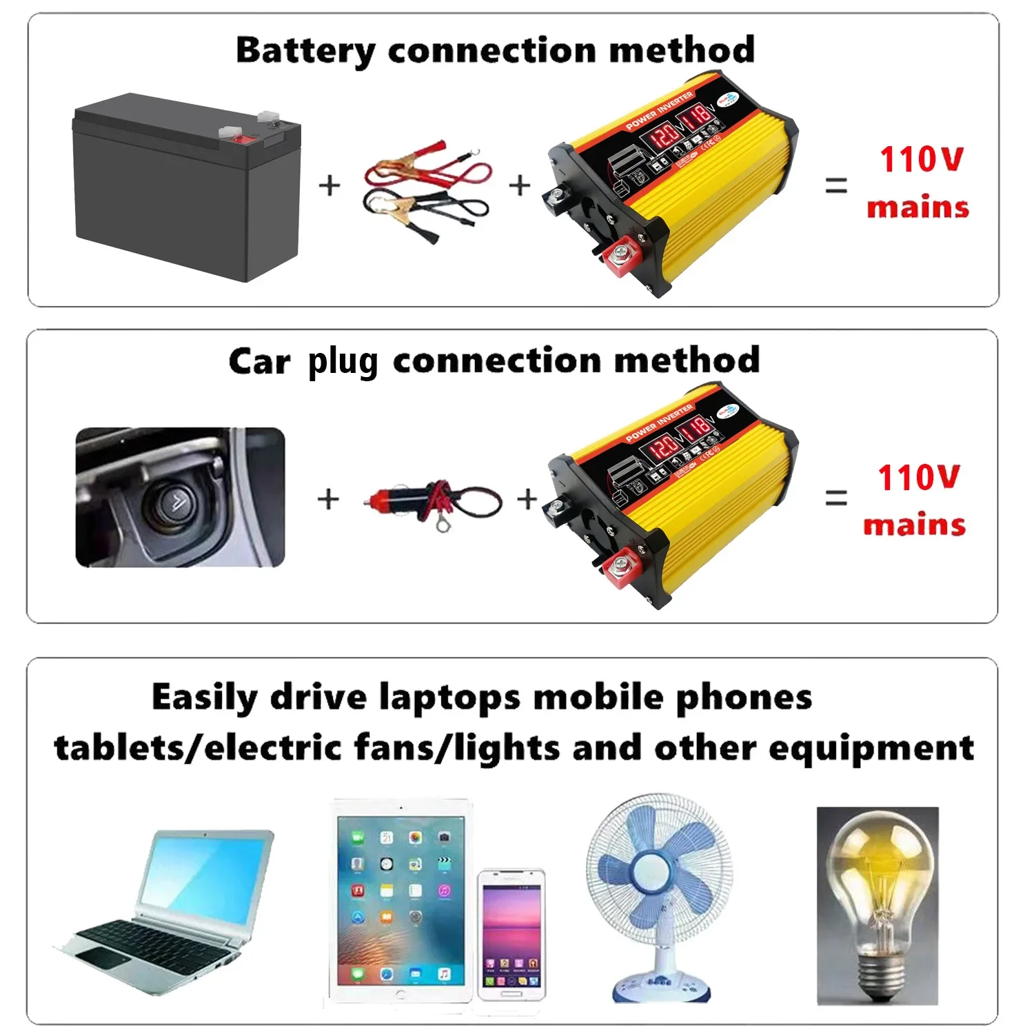 Smart display car inverter car, home