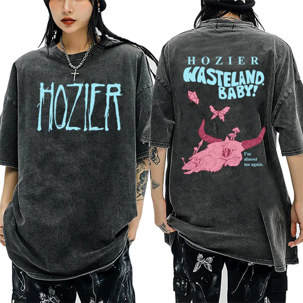 I'm Almost Me Again Hozier Unreal Unearth T-Shirt Vintage Washed Oversized Y2K Women Harajuku Shirts