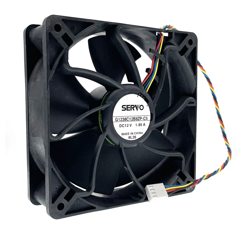 

G1238C12B8ZP-C5 High Speed CFM Airflow Cooling Fan,12038 120mm 120X120X38mm for SERVO 12V 1.85A 12038 S7 S9 6300RPM