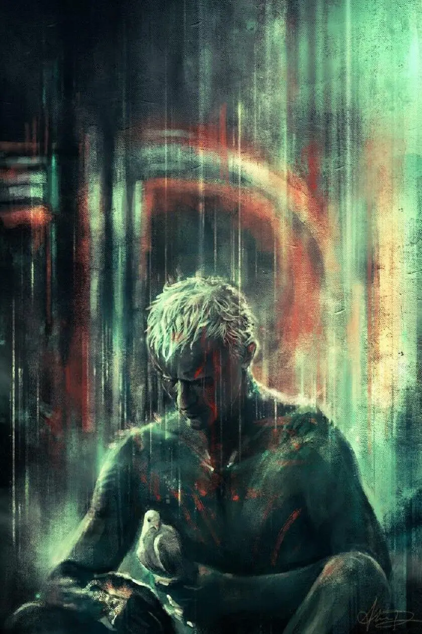 Blade Runner Movie Rutger Hauer Tears Rain Print Art Canvas Poster For Living Room Decoration Home Wall Picture