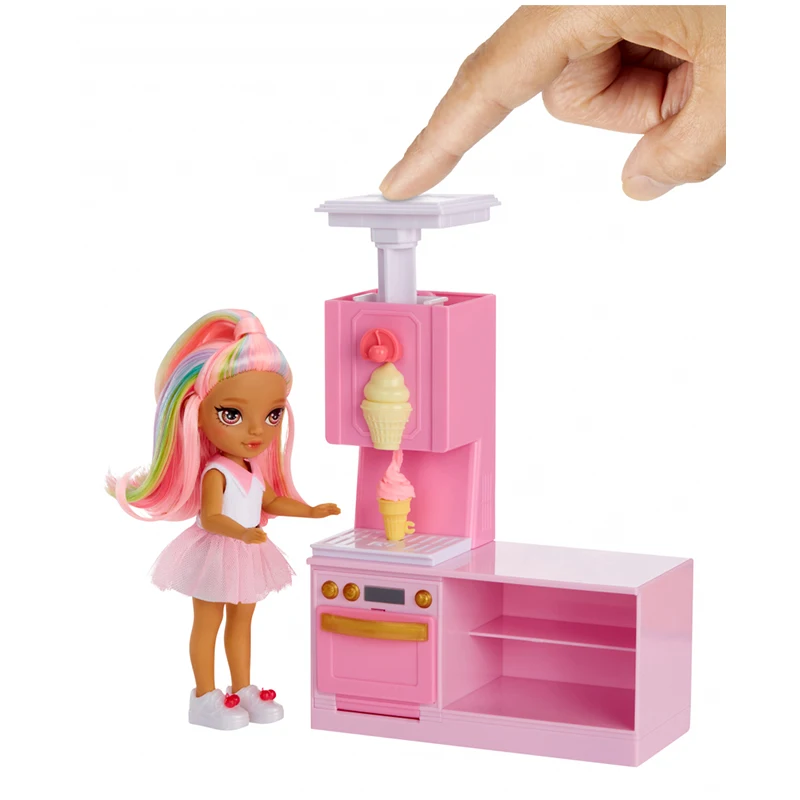 Rainbow High Little Pool Day con Blush Parker Dessert Shop con Kandy Hartz Girl Doll Playset Giocattoli per bambini Regalo di compleanno 1pz