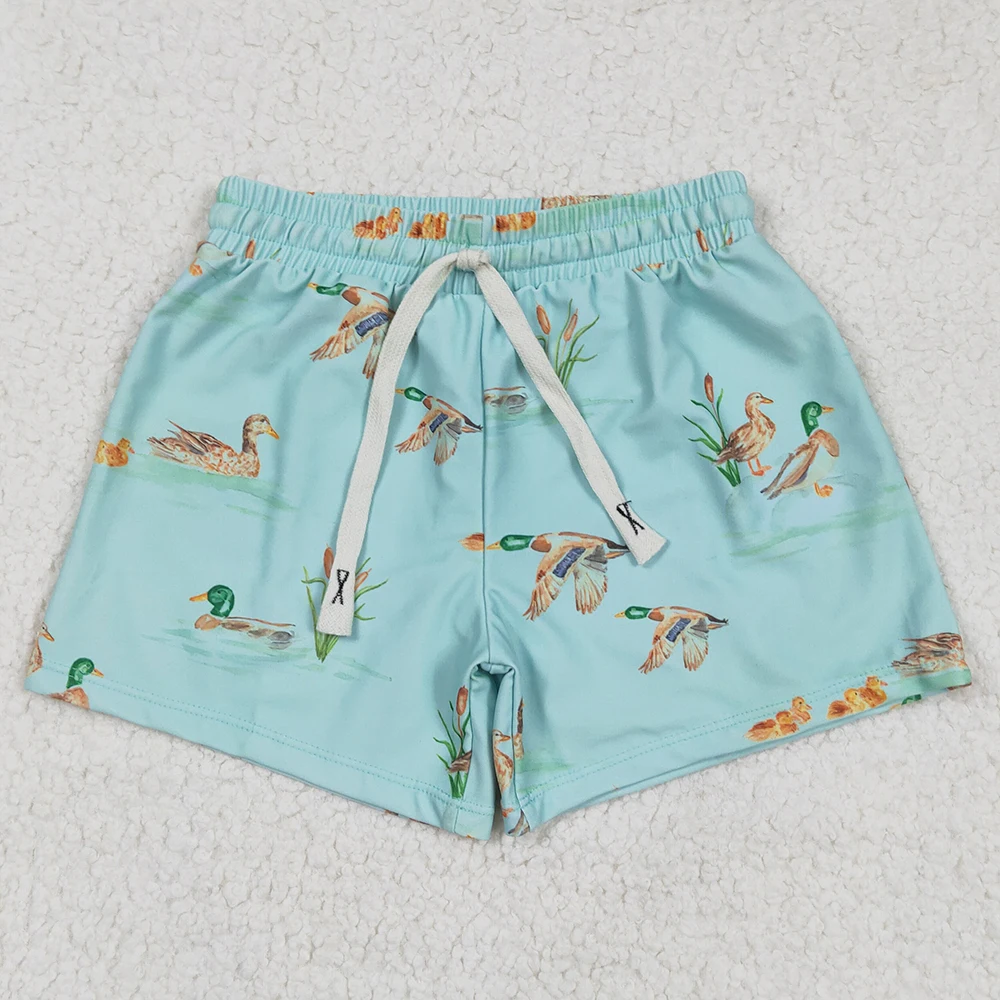 Hot Sale Baby Boys Swim Clothes Camo Ducks Trunks Swimsuits Swimwear Boutique Kids Boys Swim Trunks Fashion Kids Boys Swimsuit