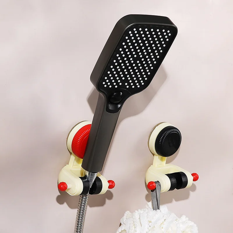 

"360° Adjustable Shower Holder - No Drill Suction Bracket Swivel & Height-Adjustable, Waterproof Design /Strong Grip"