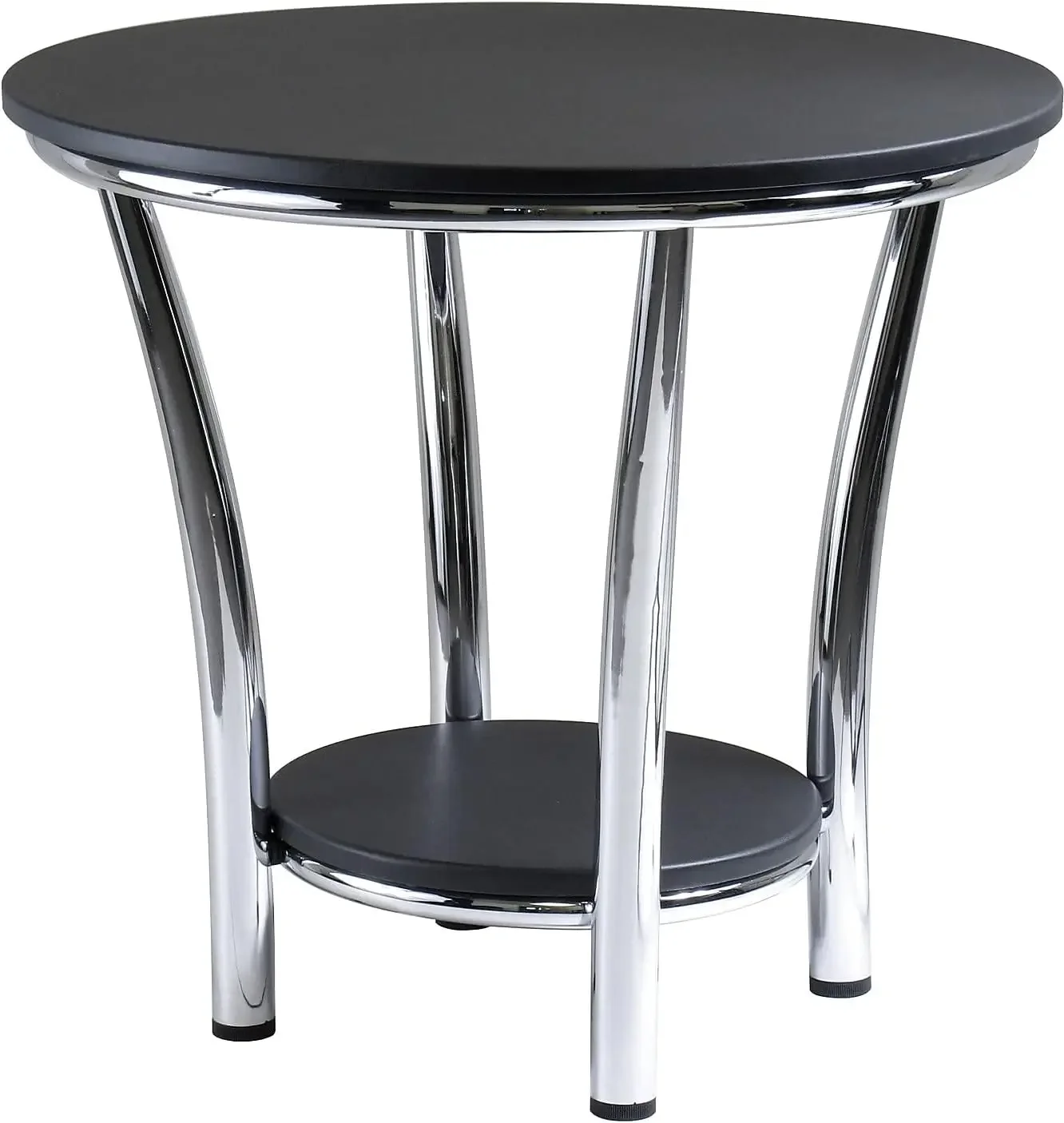 

Winsome Wood Maya Occasional Table, Black/Metal, 23.82 inches, Modern