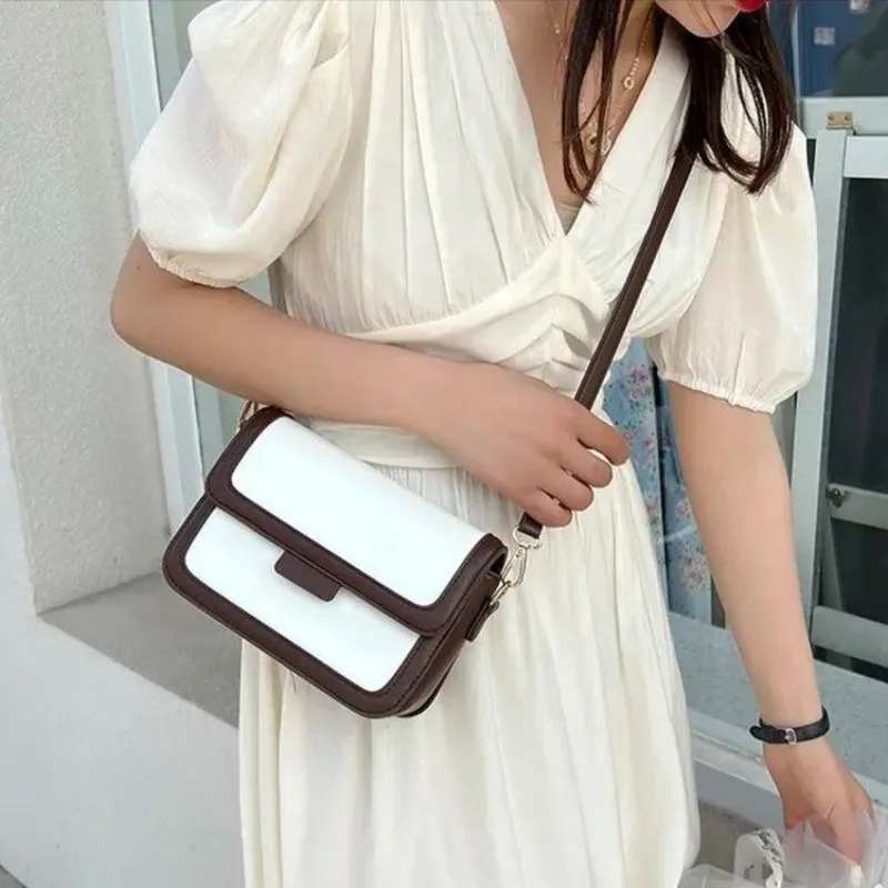 

Soft Touch Comfort Leather Tote Bag High End Paris Vintage Classic Casual Crossbody Messenger Bag Trendy Ladies Daily Leisure