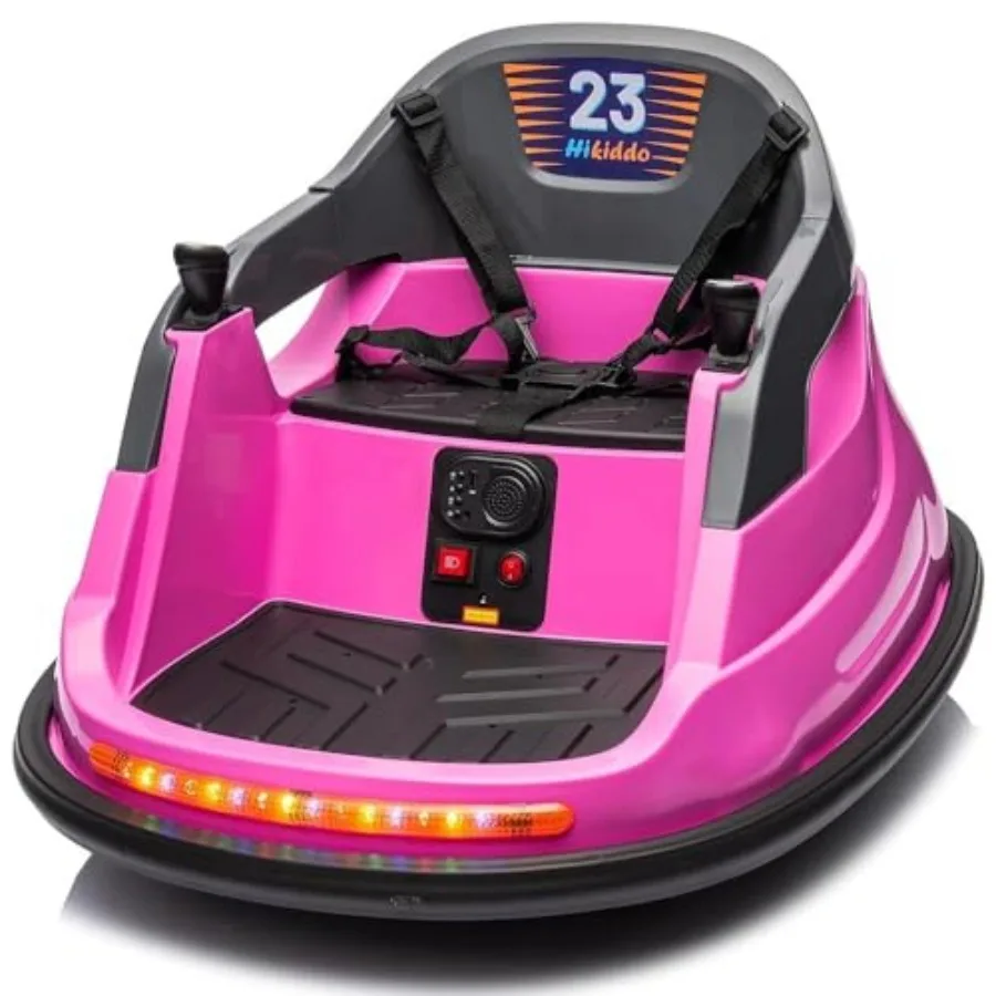 

12V Bumper Car Electric Baby Bumper Car for Toddlers with Remote Control 3 Speeds - Pink