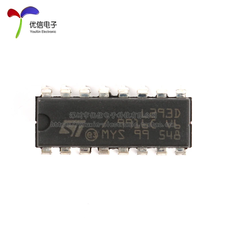 10pcs original authentic in-line L293D DIP-16 step driver chip bidirectional/driver IC chip