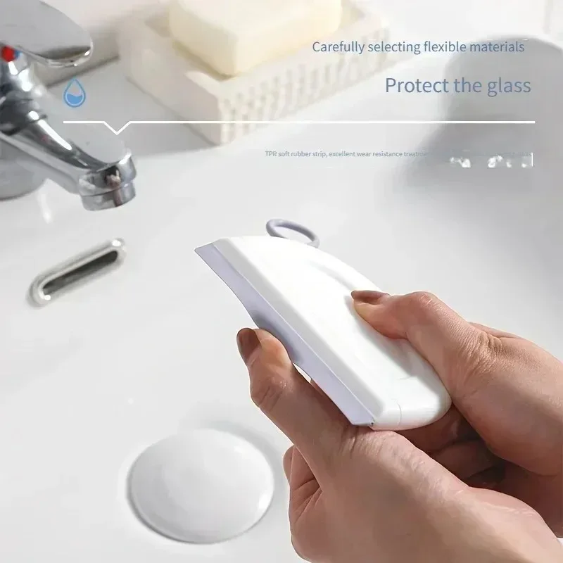 1/2/3/5pcs Portable Countertop Mini Plastic Window Cleaning Wiper Squeegee for Bathroom Mirror And Glass Artifact