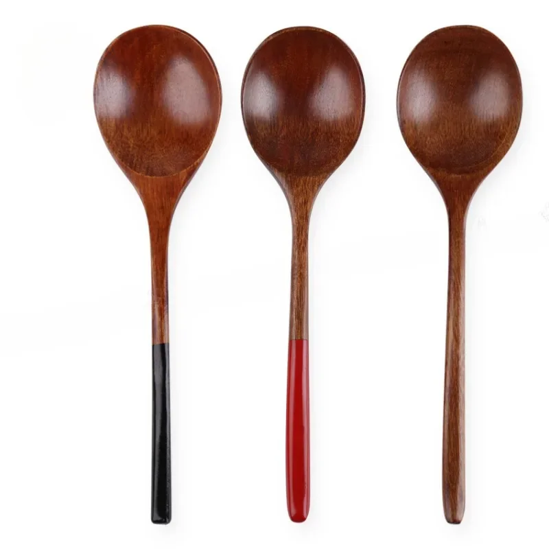 

Long Ramen Wooden Soup Spoon Kitchen Ladle Kids Rice Dessert Spoon Set Small Wood Coffee Teaspoon Japanese Tableware