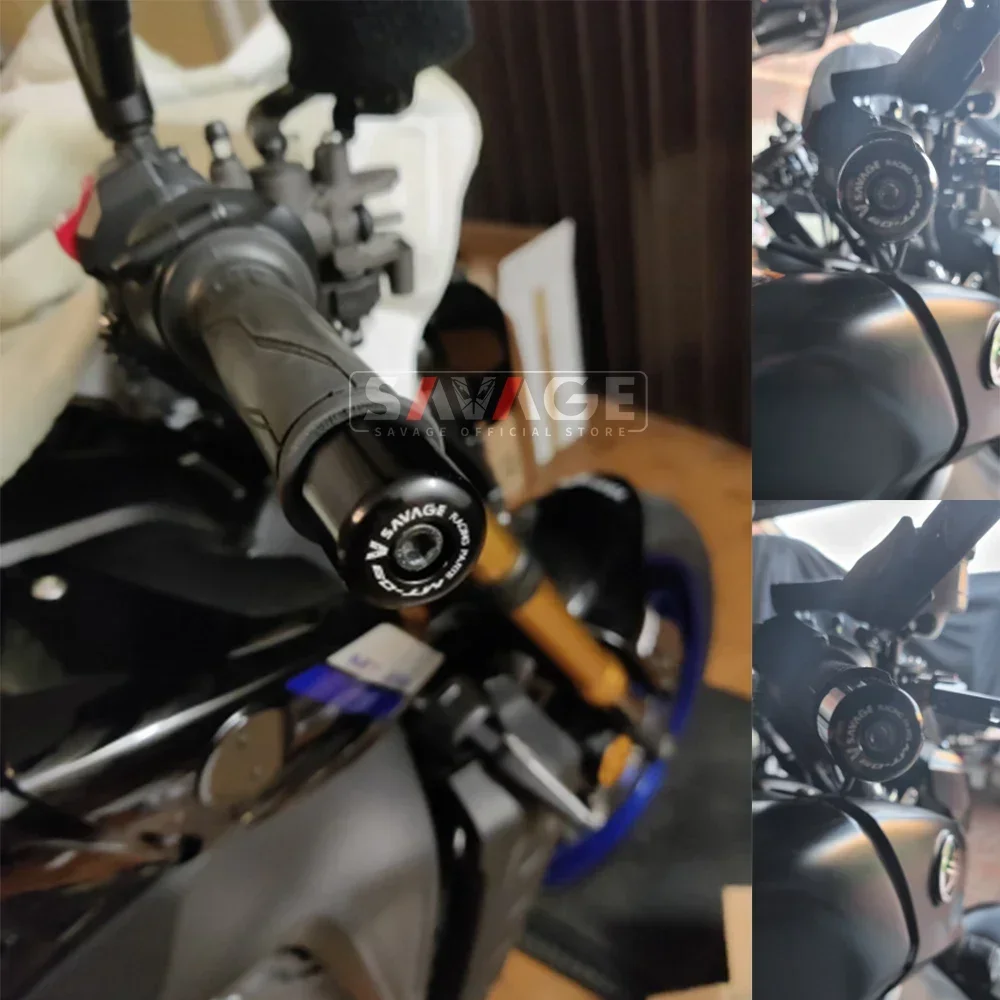 MT09 2021 tapa de extremo de barra de mango para YAMAHA MT 09 MT-09/SP 2021-2023 accesorios de motocicleta manillar agarre final pesos enchufe