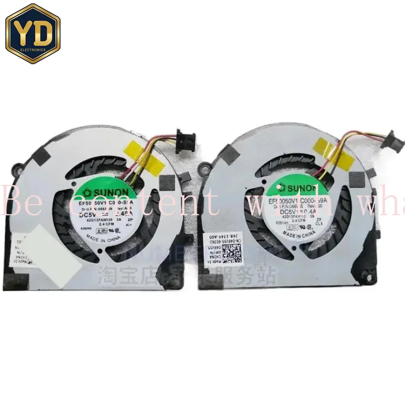 Ventilador y Disipador de Calor para CPU YD para DELL XPS 13 Ultrabook L321X L322X 9333 DFS 440605 FV0T FC2P/FB39 008x6n 046V55 0.5A