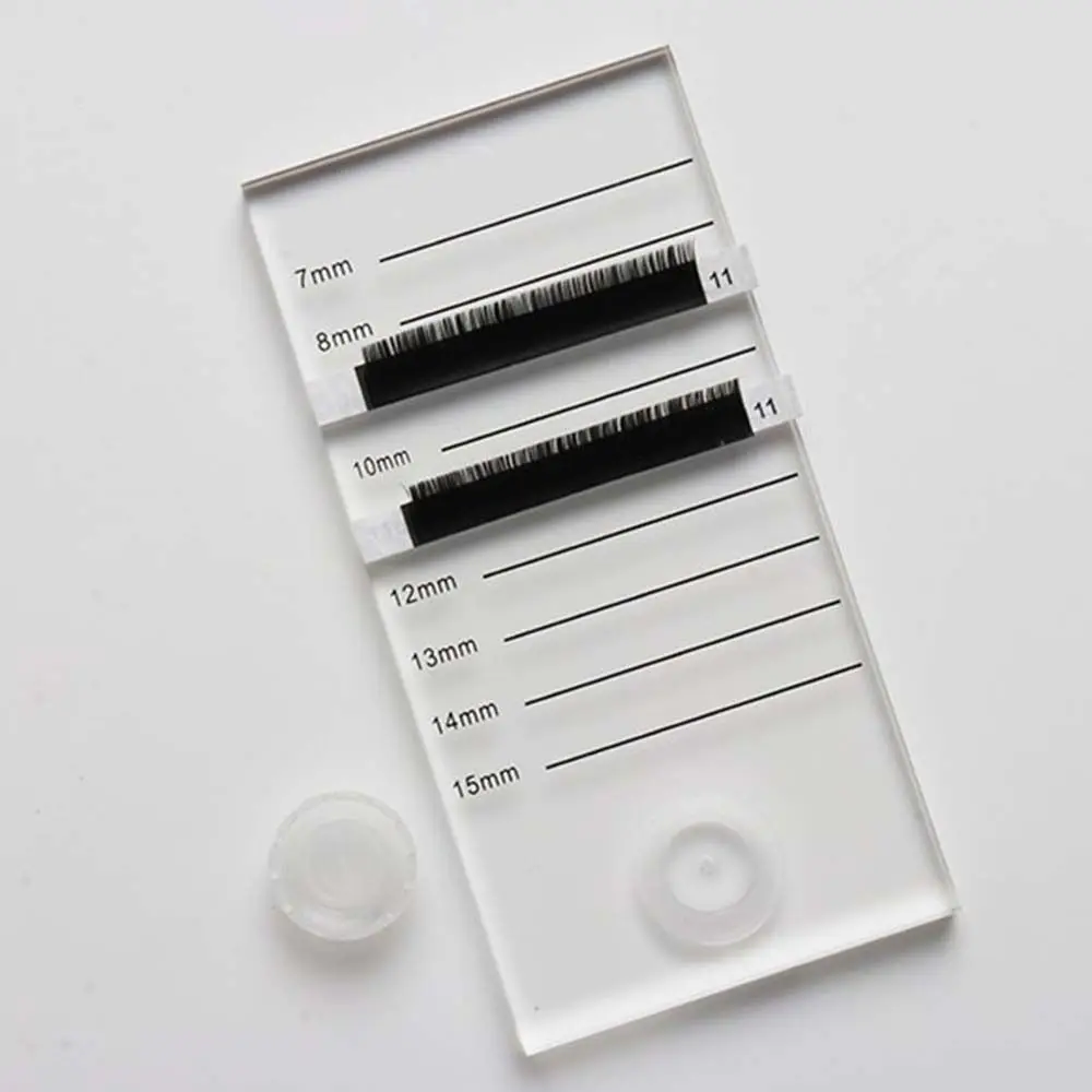 Scaffale per estensione Supporto per ciglia finte Ciglia Mark Pad Ciglia Colla Pallet Piastrella per ciglia finte Piastra per ciglia trasparente Vassoio per ciglia finte